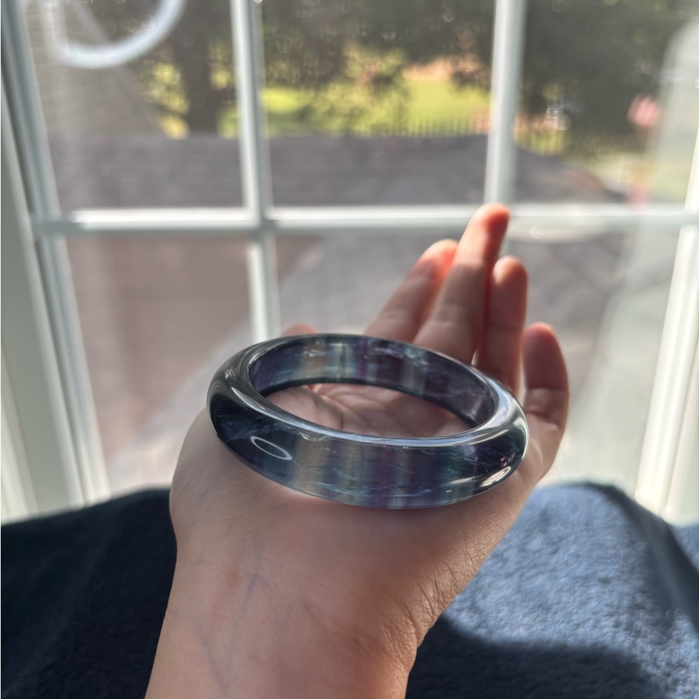 Multicolor Fluorite Bangle - Picture 5 of 8